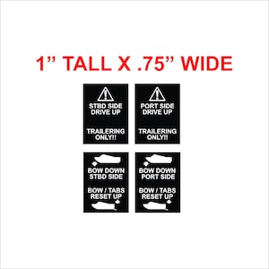 ROCKER SWITCH decals (set of 4) Free Shipping
