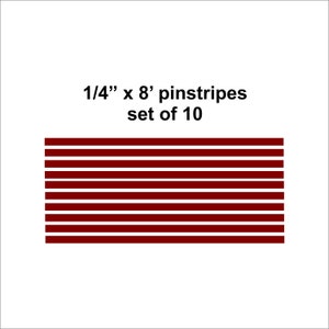 Vinyl Pinstripes.  Free Shipping.