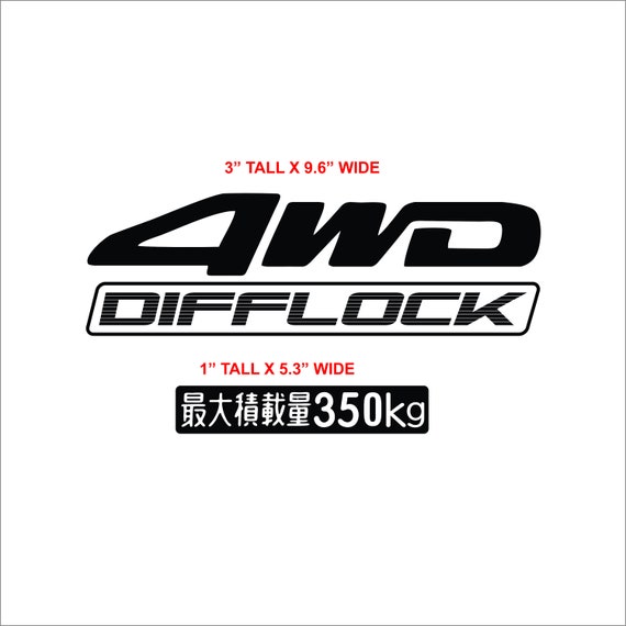 Buy CARRY Difflock 350G Mini Truck Decals. Free Shipping Online in