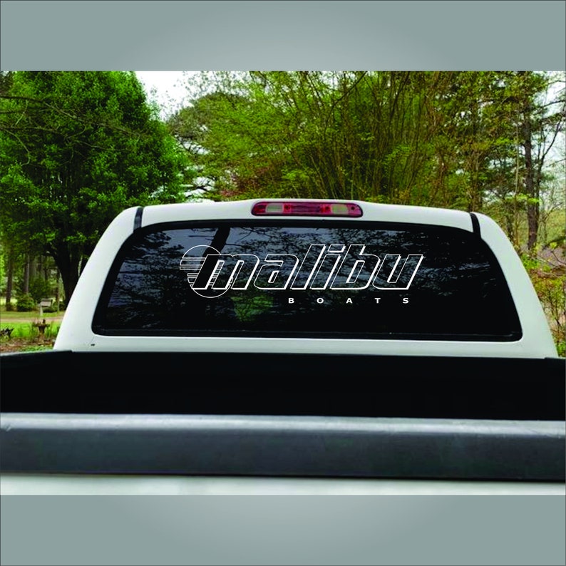MALIBU Boat Logo Decal. Free Shipping. Etsy