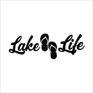 See Leben mit Flip Flops Vinyl Decal Fensterbild. Kostenloser Versand.