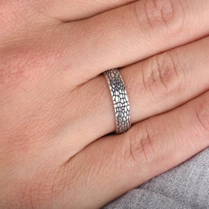 unique mens wedding band, sterling silver mens snake ring, mens wedding ring, unique gift for him