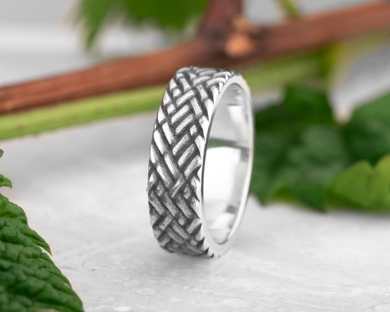 Cross Wedding Bands for Men Wide Wedding Bands for Women 925