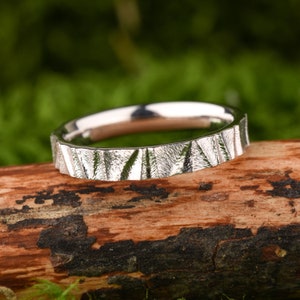 Hammered stacking ring, Sterling silver minimalist ring, Thick silver ring, Best friend rings