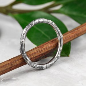 Delicate silver tree branch ring twig silver ring tree branch ring sterling, wood ring women, mens wood ring, thin sterling silver ring band