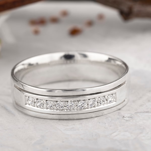 Cubic Zirconia Engagement Ring Etsy