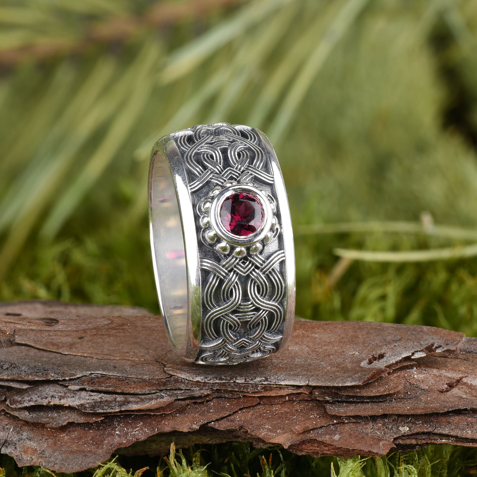 Norse ring for women Celtic engagement ring Nordic wedding Etsy