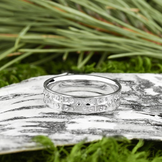 Lgbt Wedding Rings With diamonds In 14K White Gold | Fascinating Diamonds