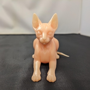 Sphynx cat resin sculpture