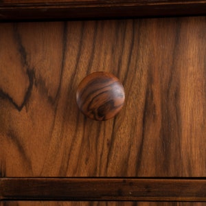 Antique Rosewood Biedermeier Chest of Drawers with Vanity Mirror image 10