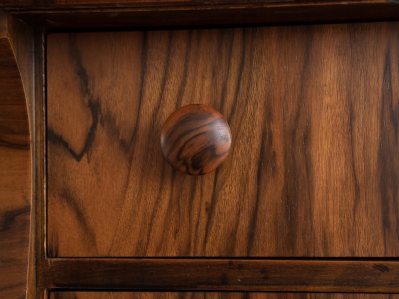 Antique Rosewood Biedermeier Chest of Drawers with Vanity Mirror image 10