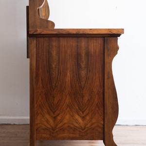 Antique Rosewood Biedermeier Chest of Drawers with Vanity Mirror