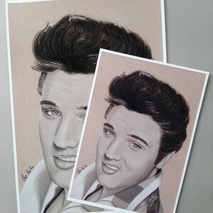 Print. Elvis Presley fanart. Signed print