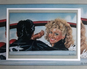 Print. Olivia Newton John. Grease fanart.