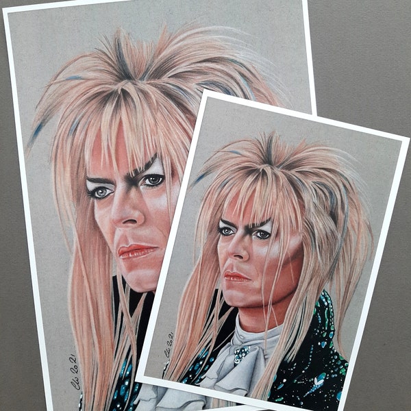 Stampa. Fan art di Jareth il re dei goblin.