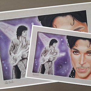 Print. Prince fanart. signed print.