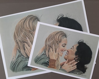 Print. Killing Eve fanart. Villanelle and Eve.