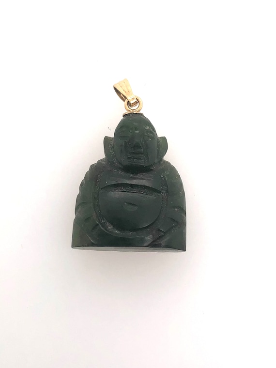 Vintage Jade Buddha pendent charm