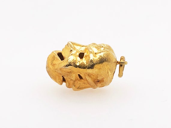 18kt gold Comedy tragedy charm - image 4