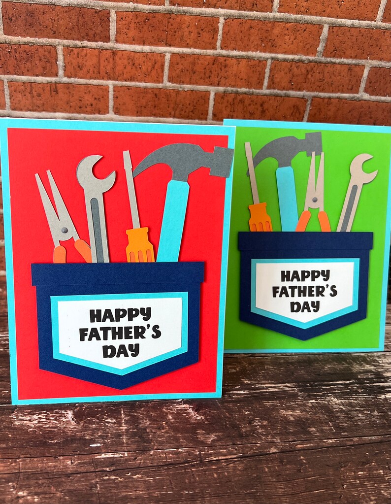 Father's Day Tool Card Fathers Uncles Brothers Sons Etsy