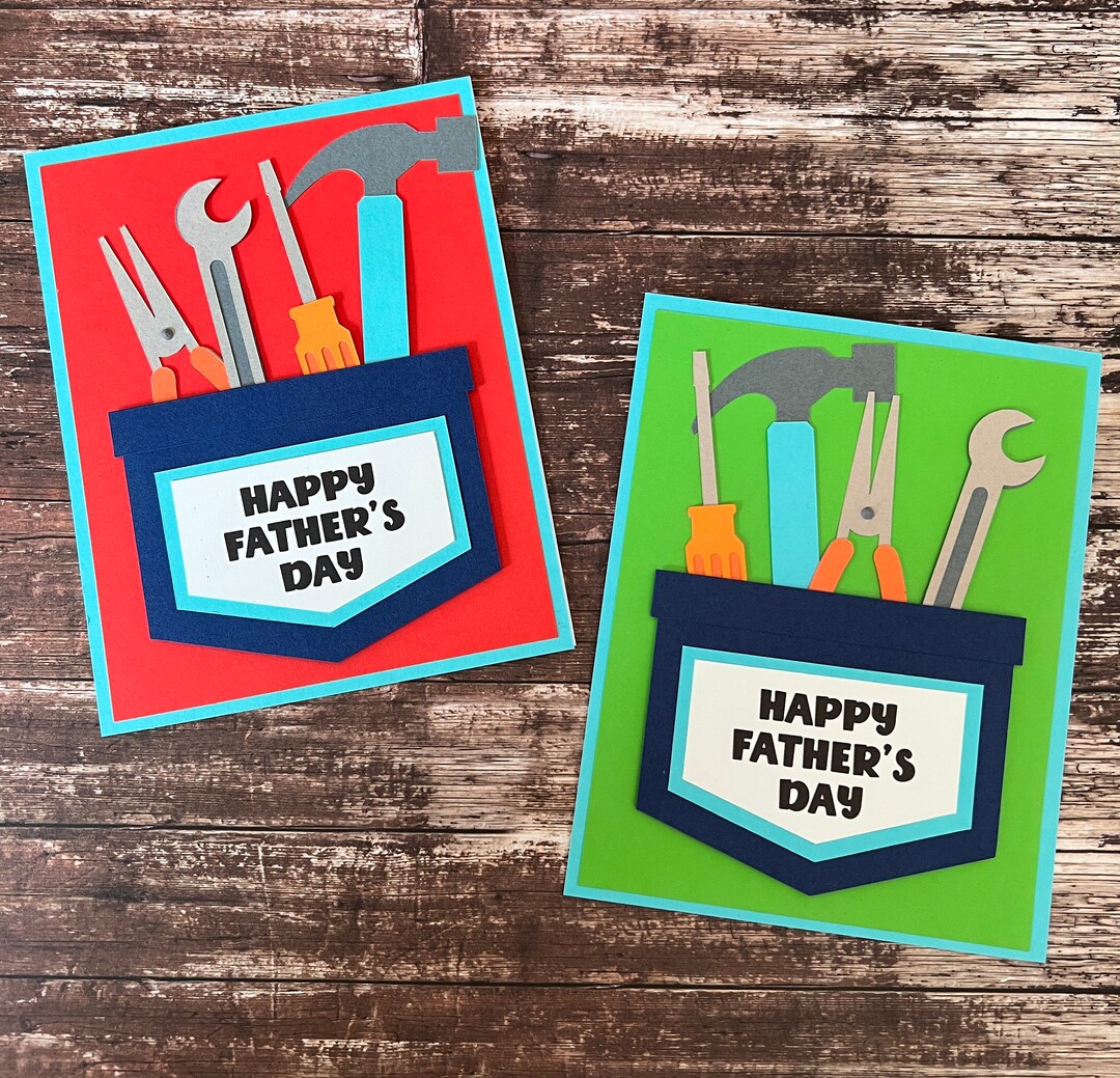 Father's Day Tool Card Fathers Uncles Brothers Sons Grandsons Etsy