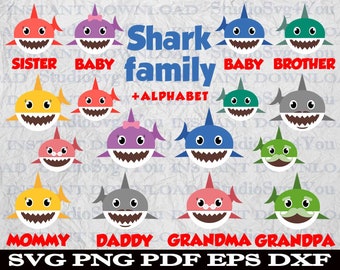 Download Baby Shark Font On Cricut - Layered SVG Cut File