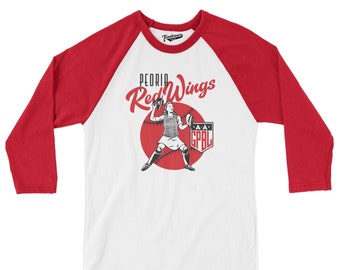 Licensed AAGPBL Peoria Redwings T-Shirts - Illinois Baseball Fan