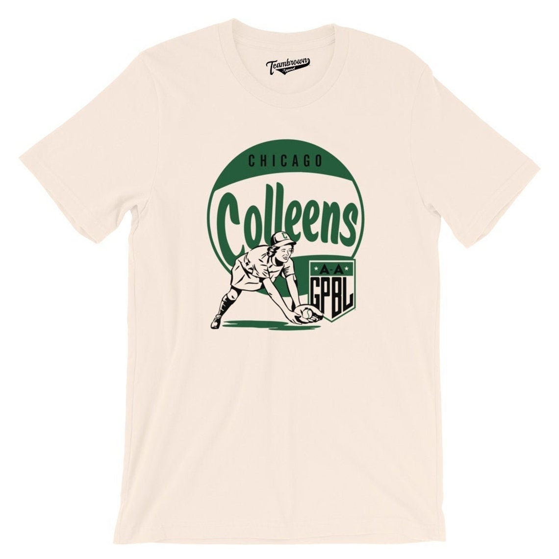 AAGPBL Licensed Chicago Colleens T-shirt Softball Baseball - Etsy