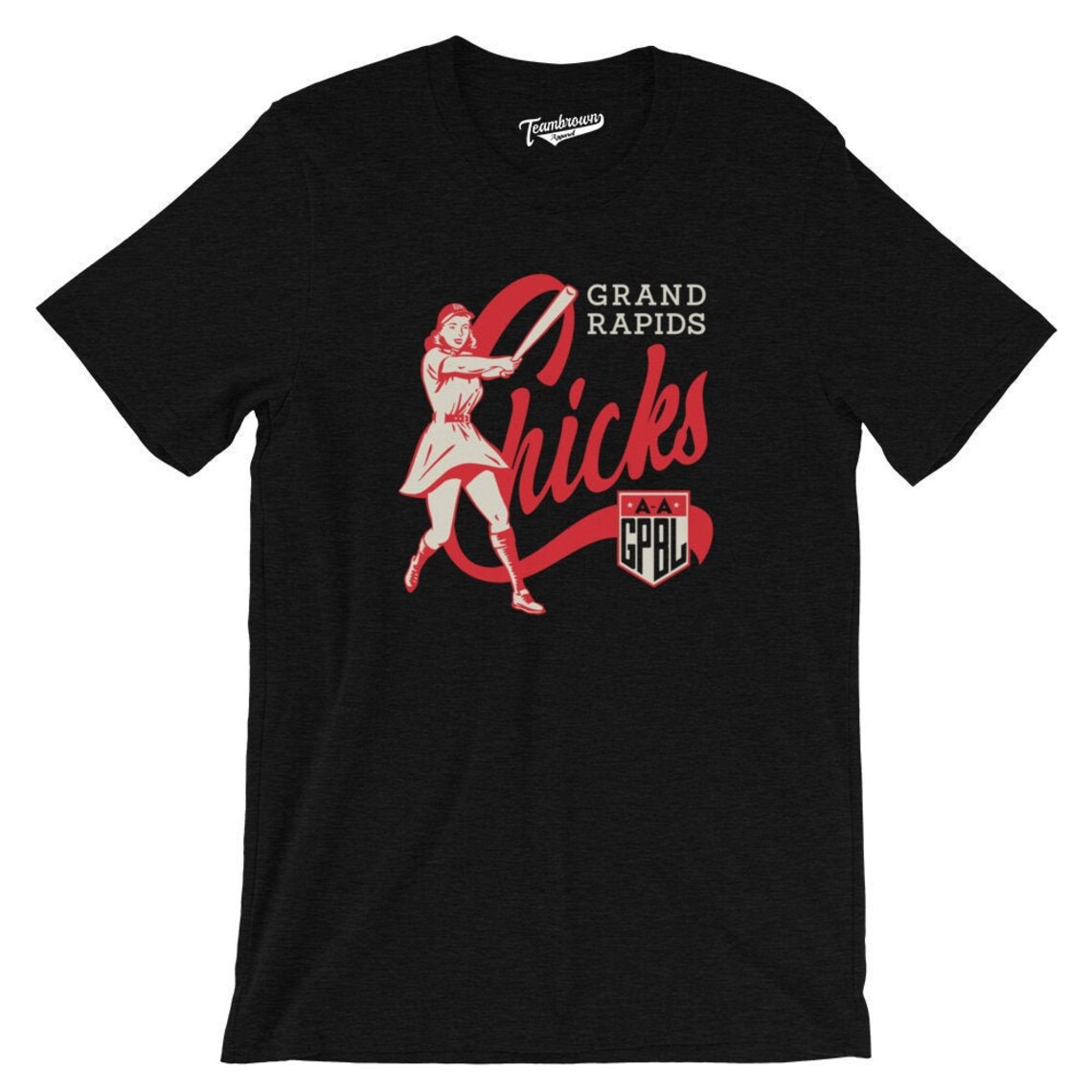 Licensed Grand Rapids Chicks Tshirt AAGPBL Unisex A League of Their