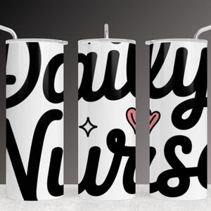 Nurse Tumbler Wrap for Healthcare Workers, Nurse 20oz Skinny Tumbler Sublimation Design, Nursing Tumbler Wrap PNG, Medical Tumbler Art