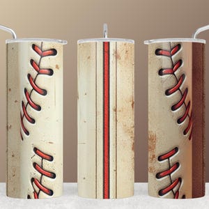 Baseball Tumbler Wrap for Sports Fans, Baseball 20oz Skinny Tumbler Sublimation Design, Sports Tumbler Wrap PNG, Baseball Lover Design