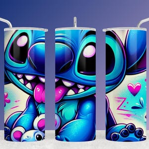 Cartoon Character 20oz Skinny Tumbler Sublimation Design, Tumbler Wrap for Animation Lovers, Cute Cartoon Tumbler Wrap PNG, Fun Tumbler Desi