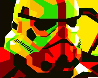 Custom Framed Incinerator Storm Trooper Pop Art