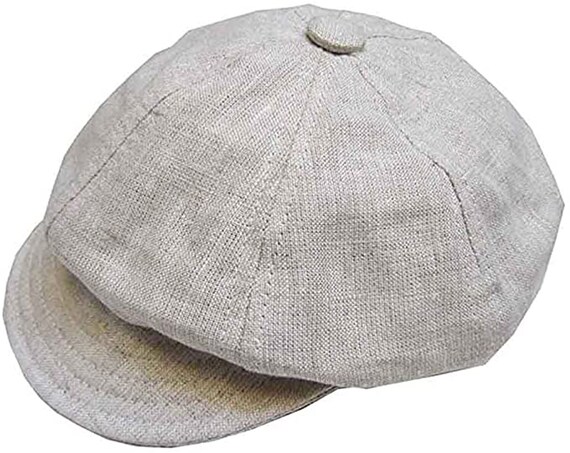 New York Hat Co. Vintage Linen 8 panel Crown Spitfire Cap