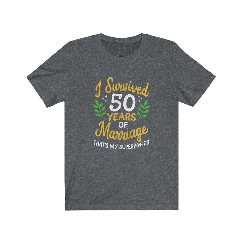 50th Wedding Gift Unisex Clothing 2 I Survived 50 Years of Marriage Anniversary Shirt 50th Year Anniversary Gift
