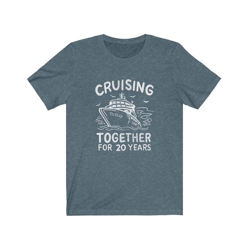 Cruising Together for 20 Years Shirt 20th Anniversary Shirt for Husband Wife Wedding Anniversary Unisex Tee 20th Anniversary Gifts