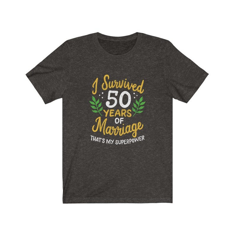 50th Wedding Gift Unisex Clothing 2 I Survived 50 Years of Marriage Anniversary Shirt 50th Year Anniversary Gift