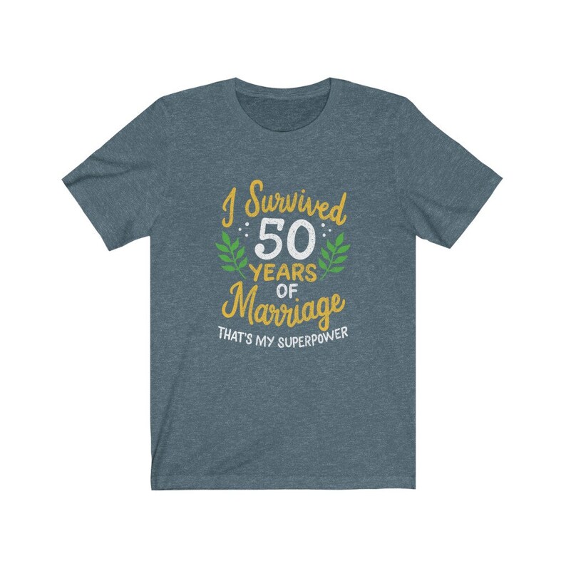 50th Wedding Gift Unisex Clothing 2 I Survived 50 Years of Marriage Anniversary Shirt 50th Year Anniversary Gift
