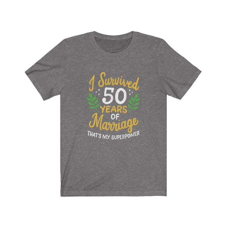 50th Wedding Gift Unisex Clothing 2 I Survived 50 Years of Marriage Anniversary Shirt 50th Year Anniversary Gift