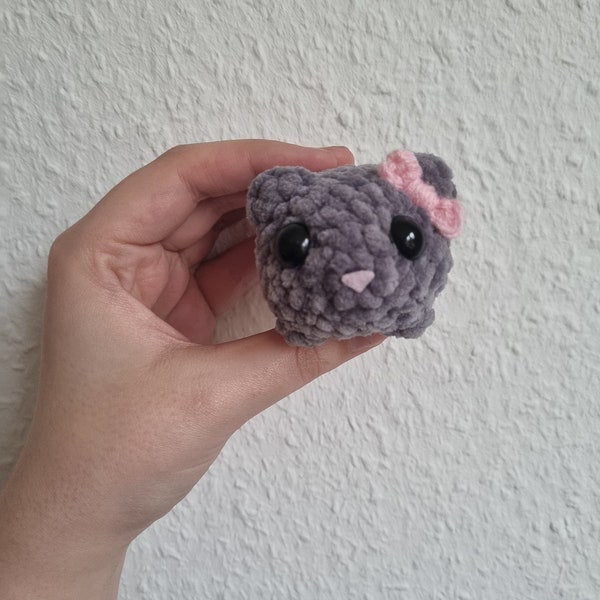 sad meme hamster plushie small, crochet/selfmade amigurumi