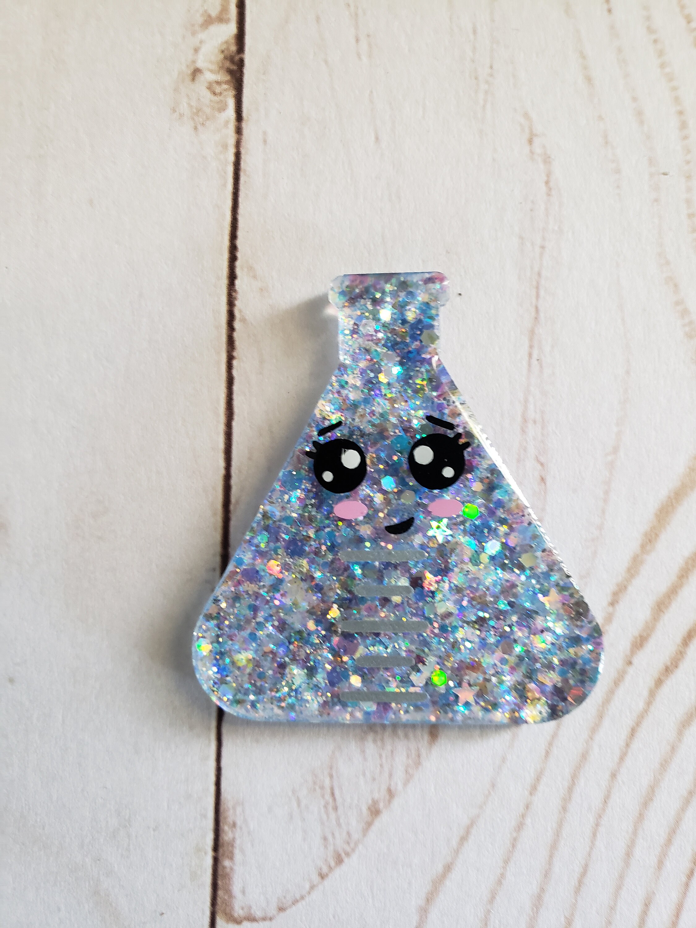 Beaker lab badge holder badge reel. Phlebotomy scientist Etsy