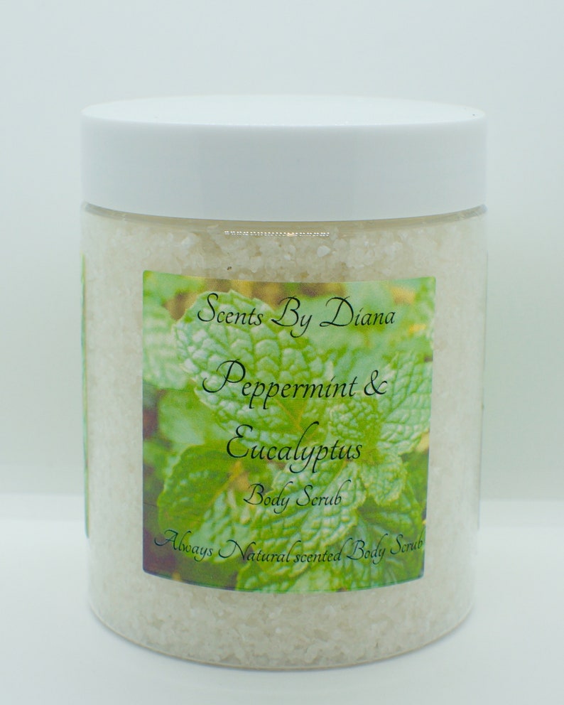Peppermint Eucalyptus Body Scrub/natural skincare/natural body Etsy