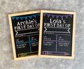 Personalised First Day Of School/Nursery/Back To School Chalkboard Sign