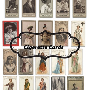 cigarro Cartões lixo Diário Ephemera