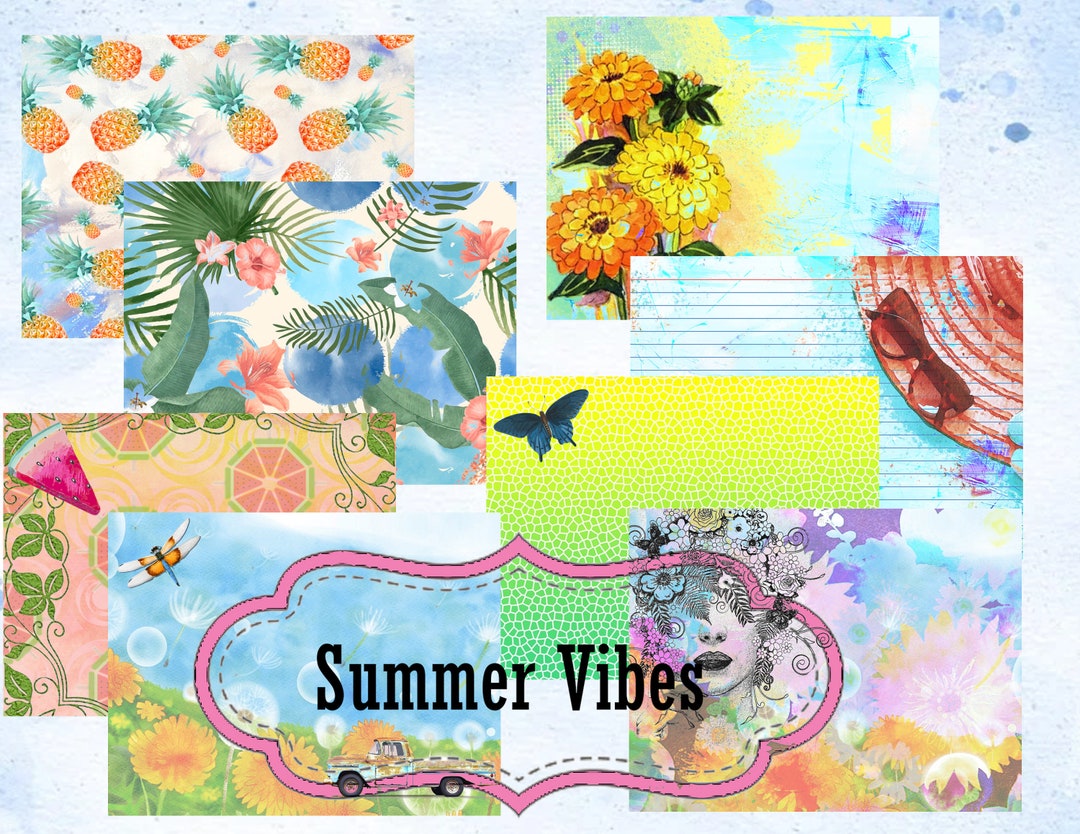 Summer Vibes Junk Journal Digital - Etsy