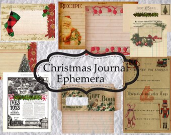 Christmas Journal Ephemera