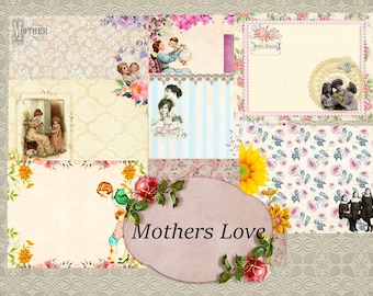 Mothers Love Junk Journal kit numérique Mères journal de jour
