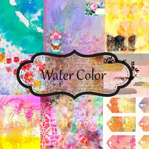 Watercolor Junk Journal Digital Kit