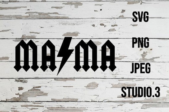 Download Mama Lightning Bolt Svg Mama Svg Cricut Silhouette Cameo Etsy