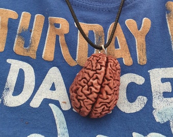 Human Brain Necklace pendant